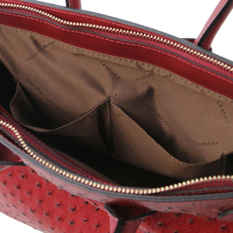 Γυναικεία τσάντα δερμάτινη tl142120   Κόκκινο   Εσωτερικό