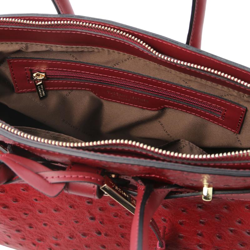 Γυναικεία τσάντα δερμάτινη tl142120   Κόκκινο   Εσωτερικό 2