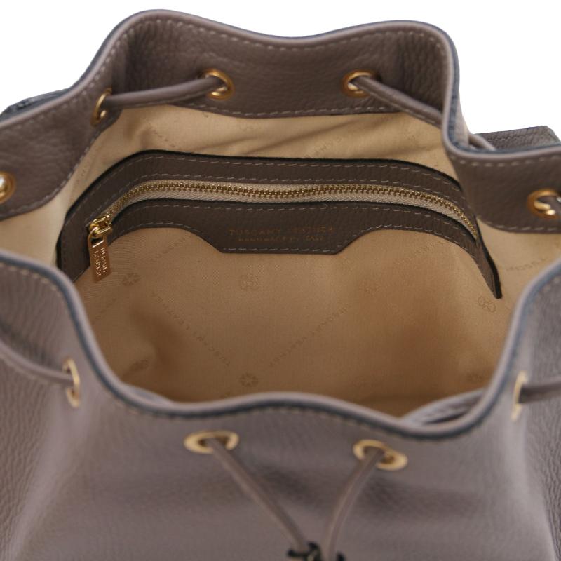 Γυναικεία τσάντα δερμάτινη TL142146 - Γκρι - Εσωτερικό 2