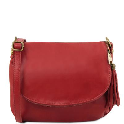 Γυναικεία τσάντα ώμου δερμάτινη tl141223   Κόκκινο