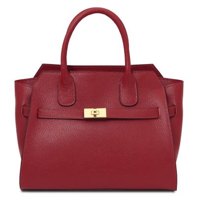 Γυναικεία Τσάντα Δερμάτινη Origami TL142507 - Κόκκινο