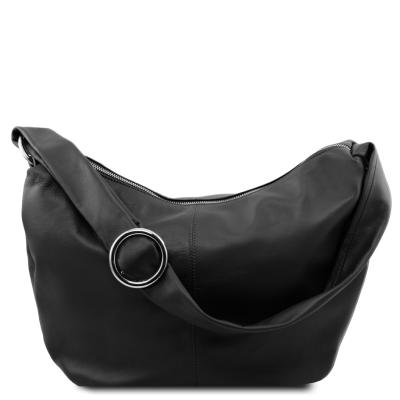 Γυναικεία τσάντα δερμάτινη tl140900   Μαύρο
