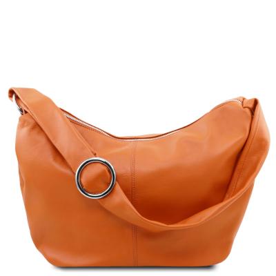 Γυναικεία τσάντα δερμάτινη TL140900 - Κονιάκ