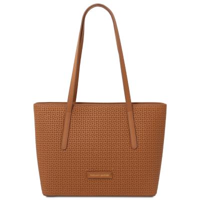 Γυναικεία Τσάντα Ώμου Δερμάτινη Dedalo - TL142578 - Κονιάκ