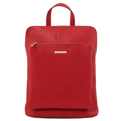 Γυναικεία τσάντα πλάτης - ώμου TL141682 - Κόκκινο lipstick