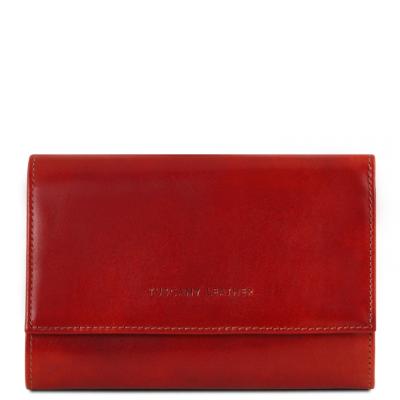 Γυναικείο πορτοφόλι δερμάτινο - TL140796 - Κόκκινο