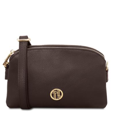 Γυναικείο Τσαντάκι Δερμάτινο Lily - TL142375 - Σοκολατί
