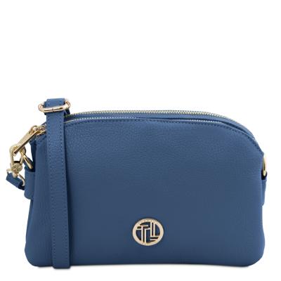 Γυναικείο Τσαντάκι Δερμάτινο Lily - TL142375 - Denim