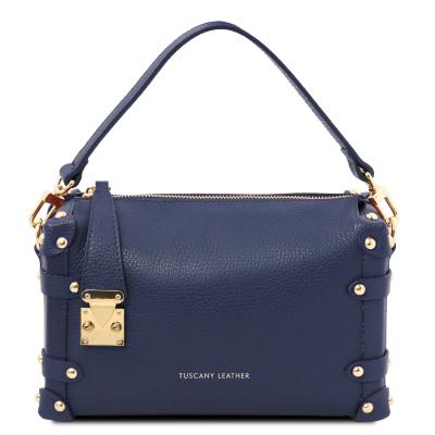 Γυναικείο Τσαντάκι Δερμάτινο Praline - TL142422 - Μπλε σκούρο