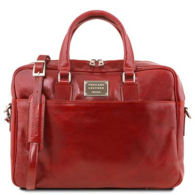 Τσάντα Laptop Δερμάτινη Urbino - TL141241 - Κόκκινο 