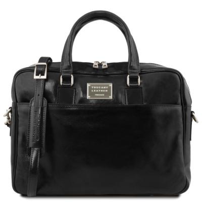 Τσάντα Laptop Δερμάτινη Urbino TL141894 - Μαύρο 