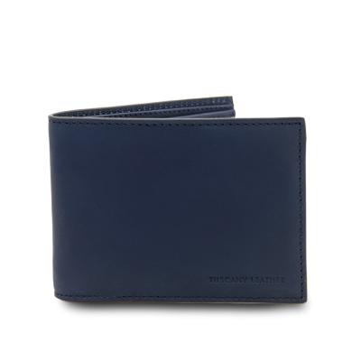 Ανδρικό Δερμάτινο Πορτοφόλι TL142553 - Μπλε σκούρο