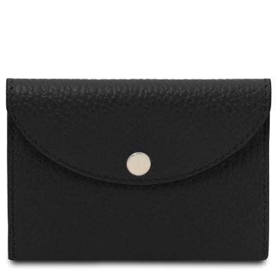 Δερμάτινη θήκη για Επαγγελματικές Κάρτες TL142418 - Μαύρο