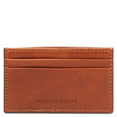 Δερμάτινη θήκη για Επαγγελματικές / Πιστωτικές κάρτες - TL142473 - Φυσικό