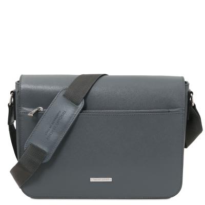 Ανδρική Τσάντα Δερμάτινη TL142549 - Γκρι