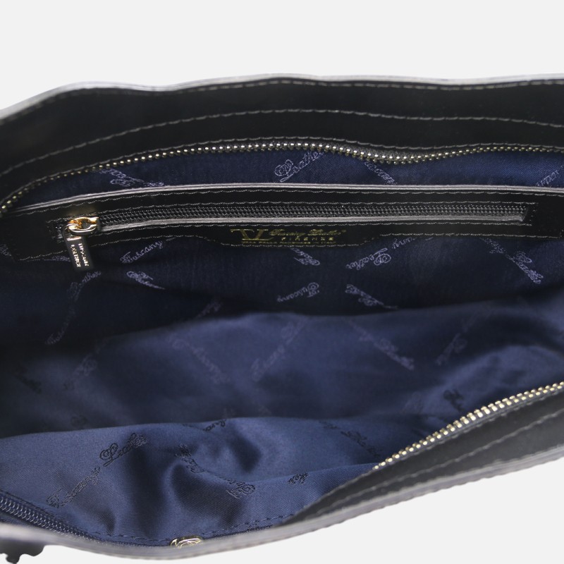 Olimpia Leather tote - Μαύρο - Image 3