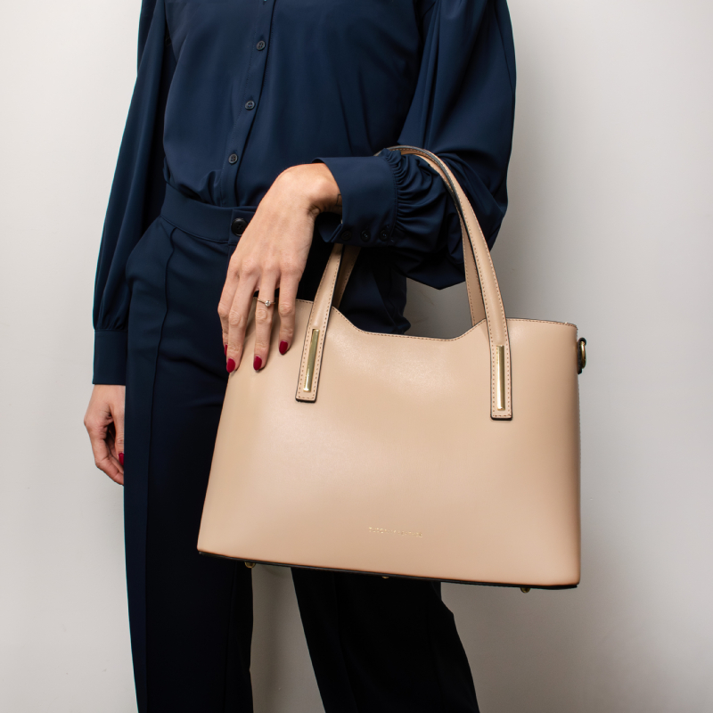 Olimpia Leather tote - Μαύρο - Image 8