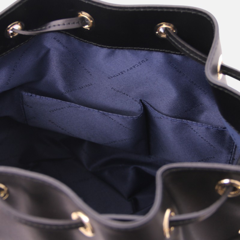 Vittoria Leather bucket bag - Μαύρο - Image 3
