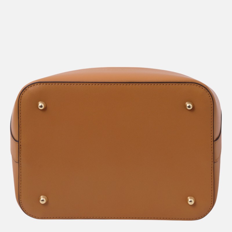 Vittoria Leather bucket bag - Κονιάκ - Image 5