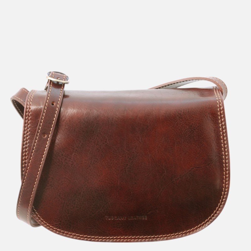 Isabella Lady leather bag - Καφέ