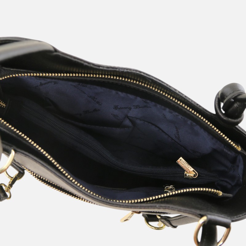 Patty Saffiano leather convertible backpack shoulderbag - Μαύρο - Image 4