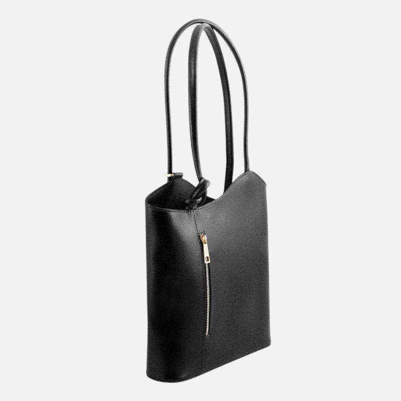 Patty Saffiano leather convertible backpack shoulderbag - Μαύρο - Image 2