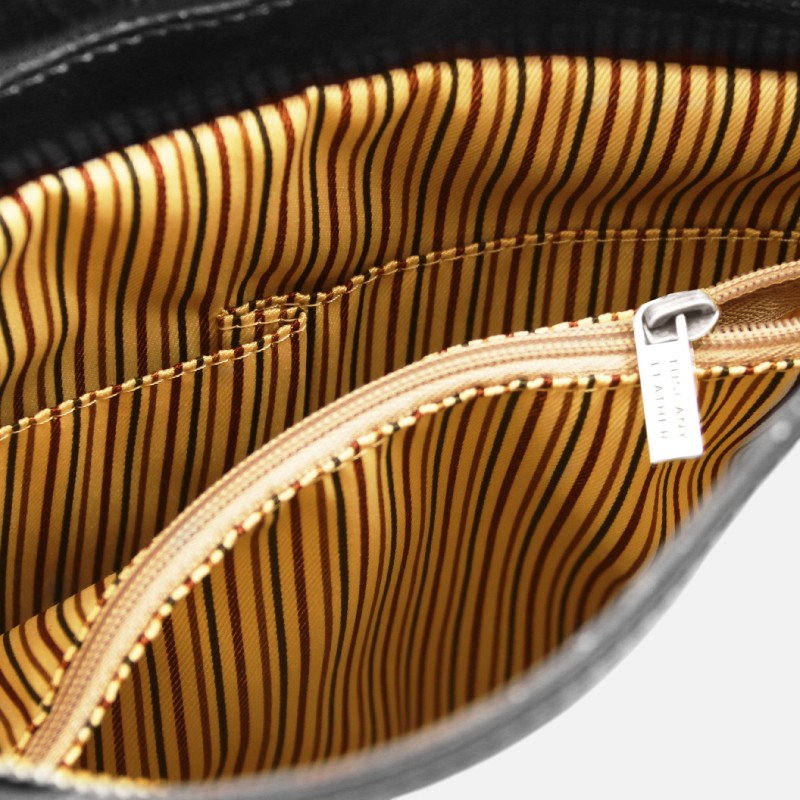 Patty Leather convertible backpack shoulderbag - Μαύρο - Image 3