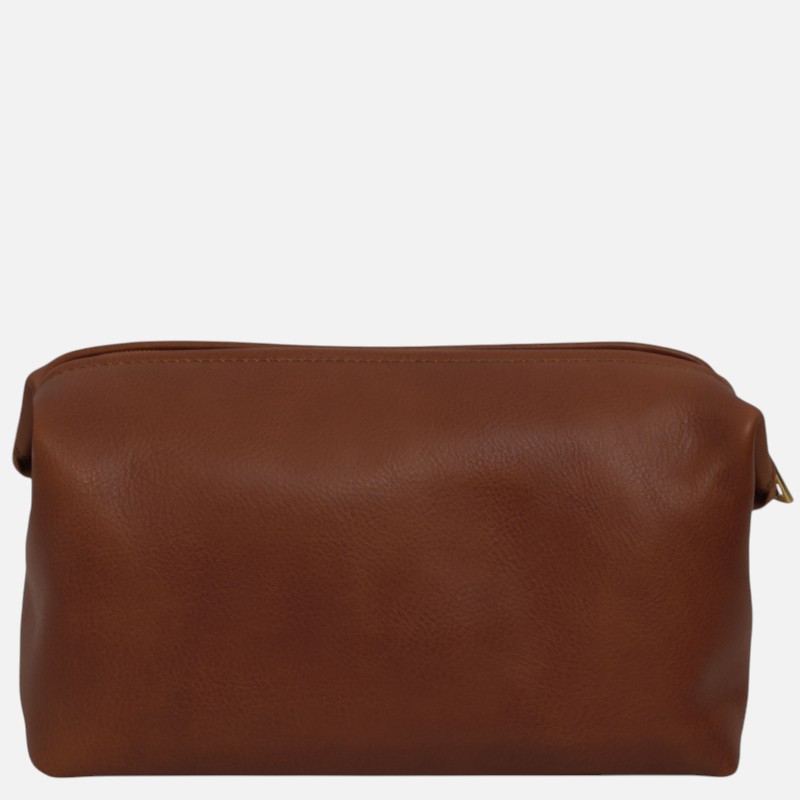 Smarty Leather toiletry bag - Large size - Καφέ - Image 5