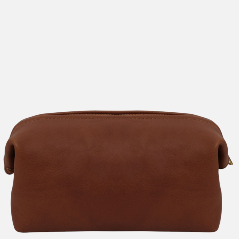 Smarty Leather toiletry bag - Small size - Καφέ - Image 6