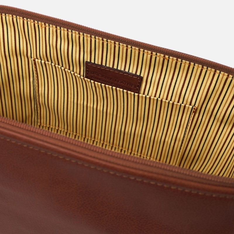 Smarty Leather toiletry bag - Small size - Καφέ - Image 4