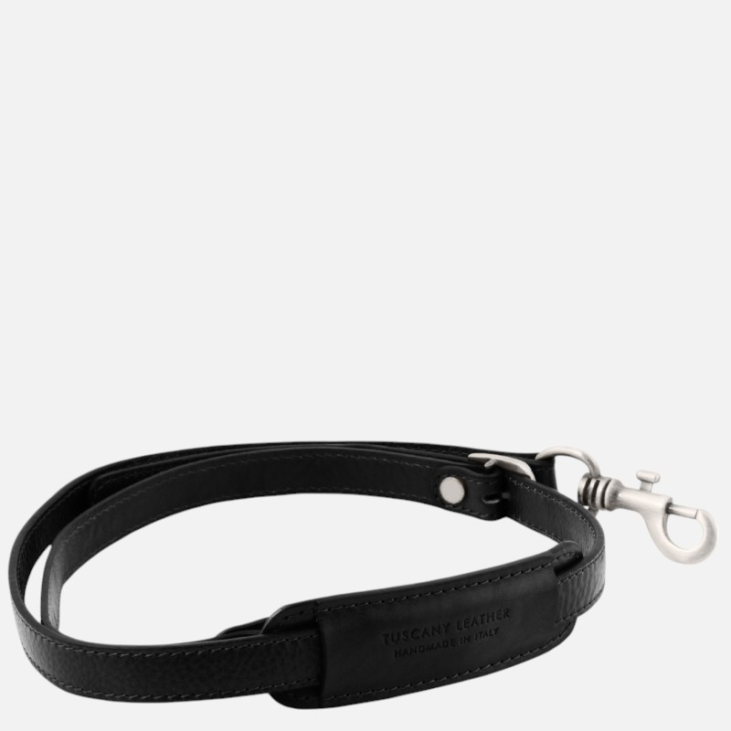 Adjustable briefcases leather shoulder strap - Μαύρο