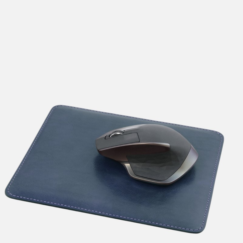 Leather mouse pad - Μπλε σκούρο - Image 2