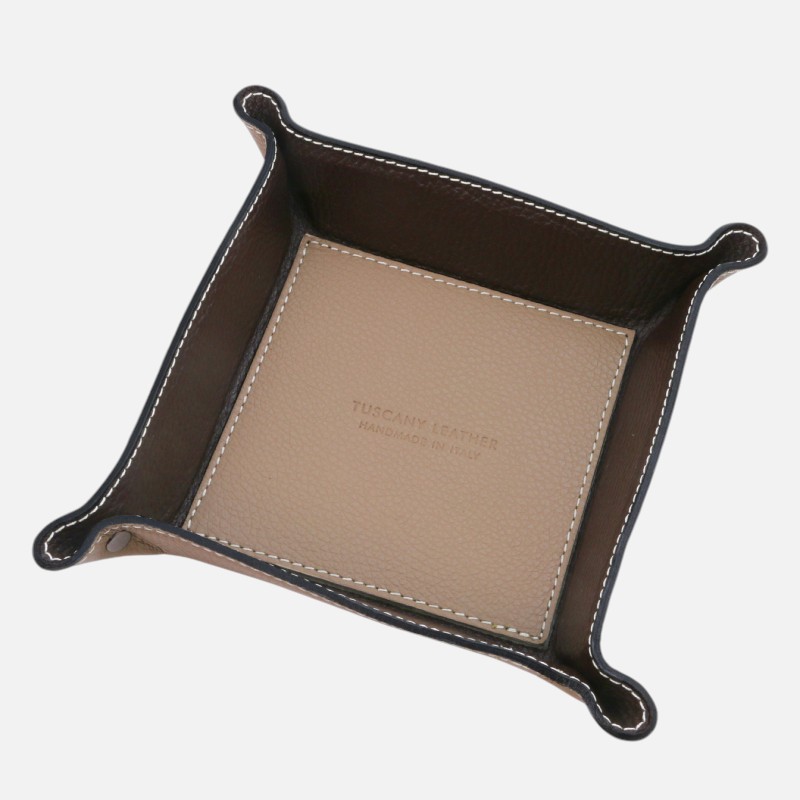 Leather valet tray - Σταχτί ανοιχτό - Image 2