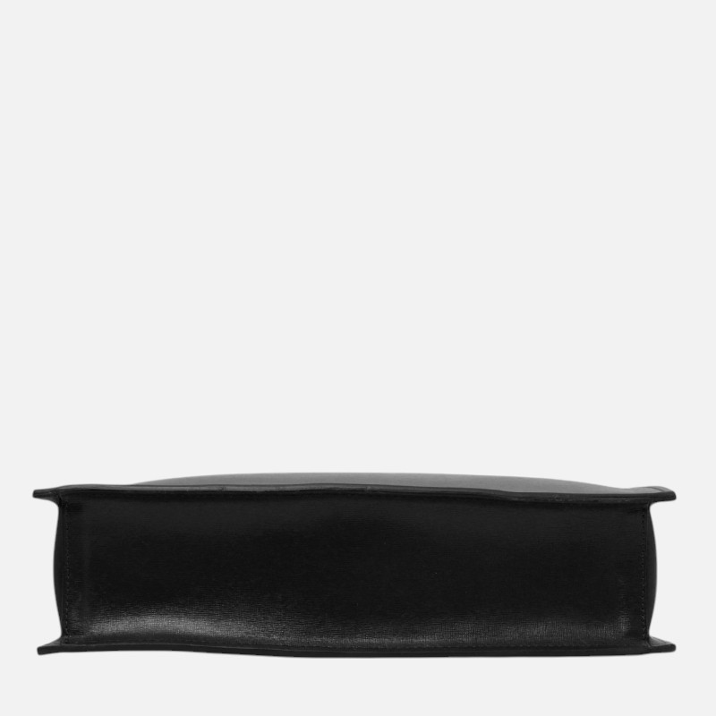 Palermo Saffiano Leather briefcase 3 compartments for women - Μαύρο - Image 9