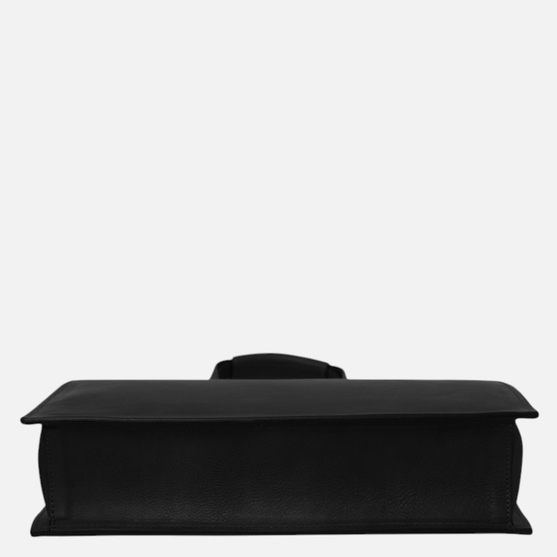 Palermo Leather briefcase 3 compartments for women - Μαύρο - Image 8