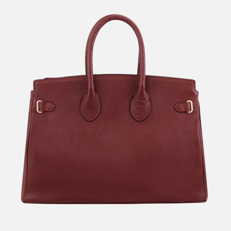 TL Bag Leather handbag with golden hardware - Κόκκινο - Image 7