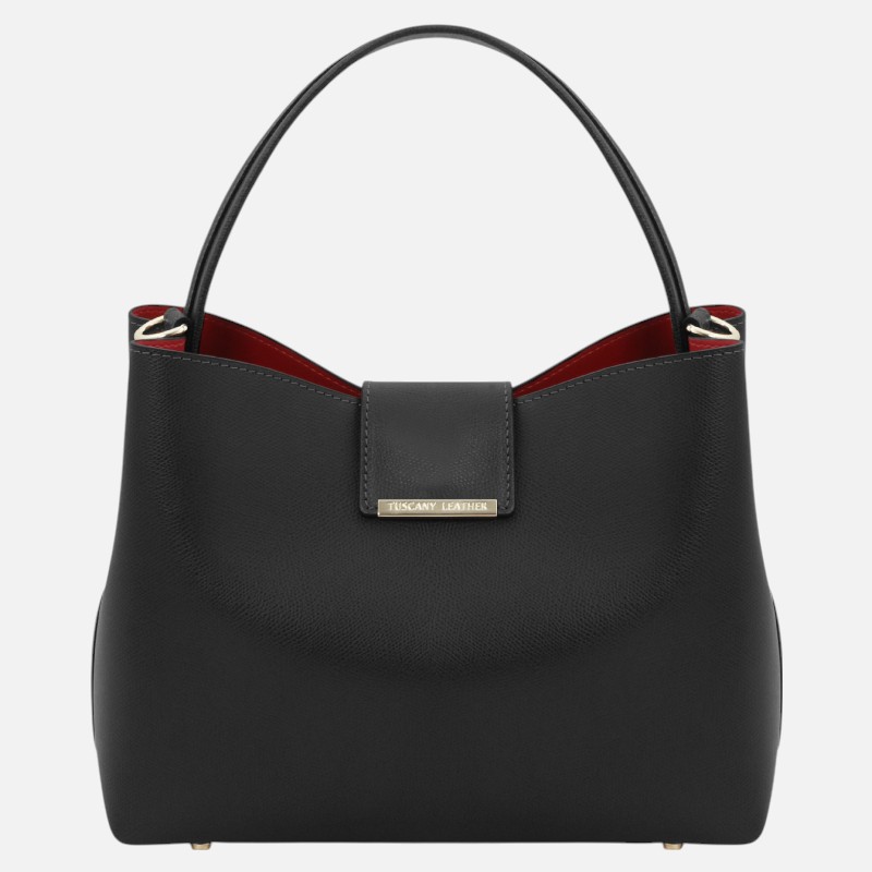 Clio Leather secchiello bag - Μαύρο