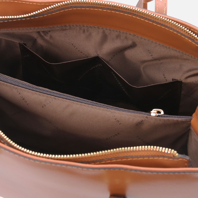 TL Bag Leather shoulder bag - Κονιάκ - Image 3