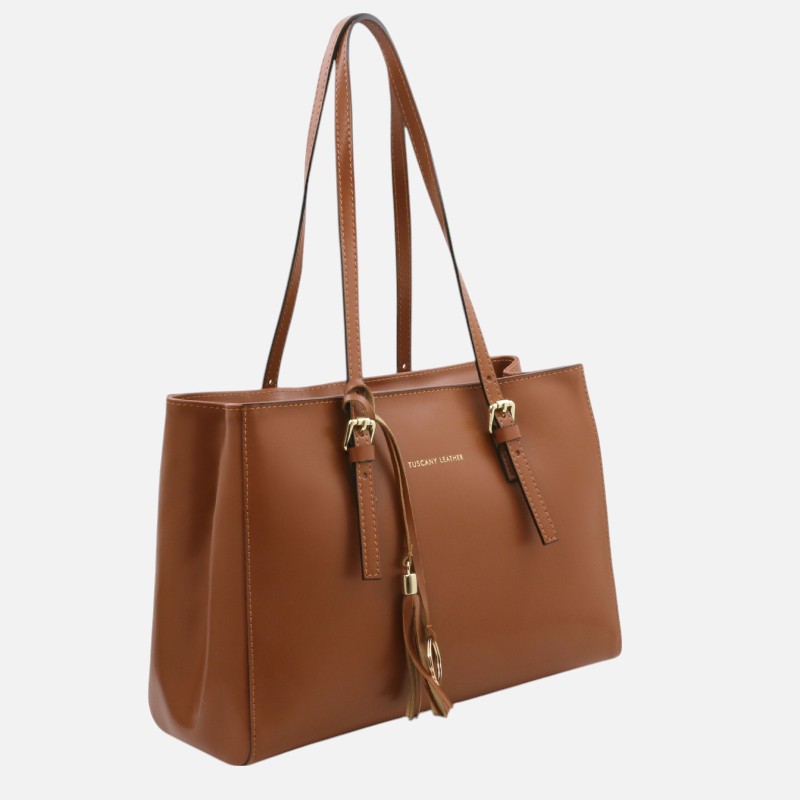TL Bag Leather shoulder bag - Κονιάκ - Image 2