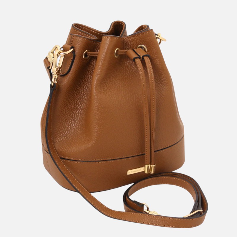 TL Bag Leather bucket bag - Κονιάκ - Image 2