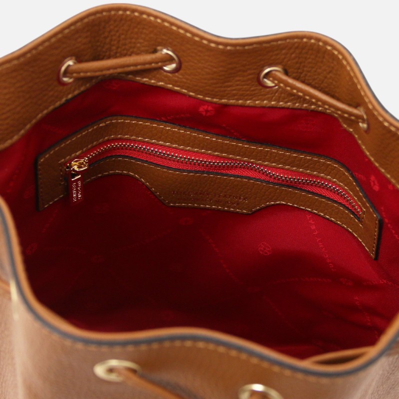 TL Bag Leather bucket bag - Κονιάκ - Image 3