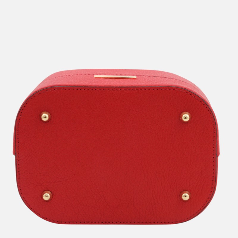 TL Bag Leather bucket bag - Κόκκινο lipstick - Image 5