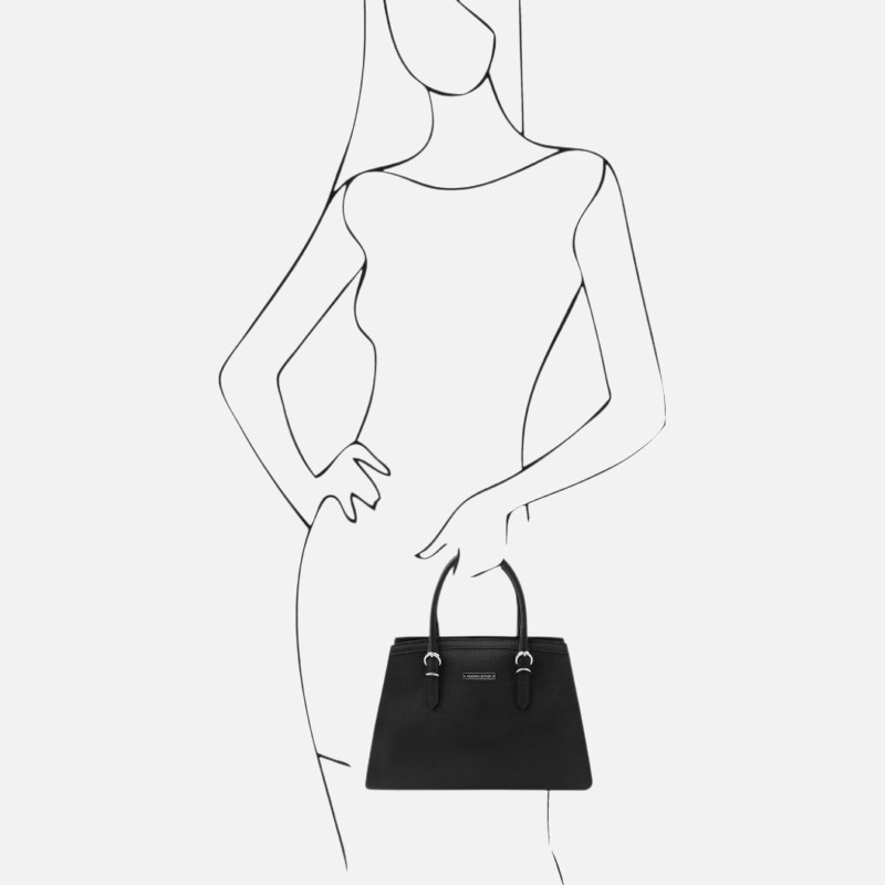 TL Bag Leather handbag - Μαύρο - Image 8
