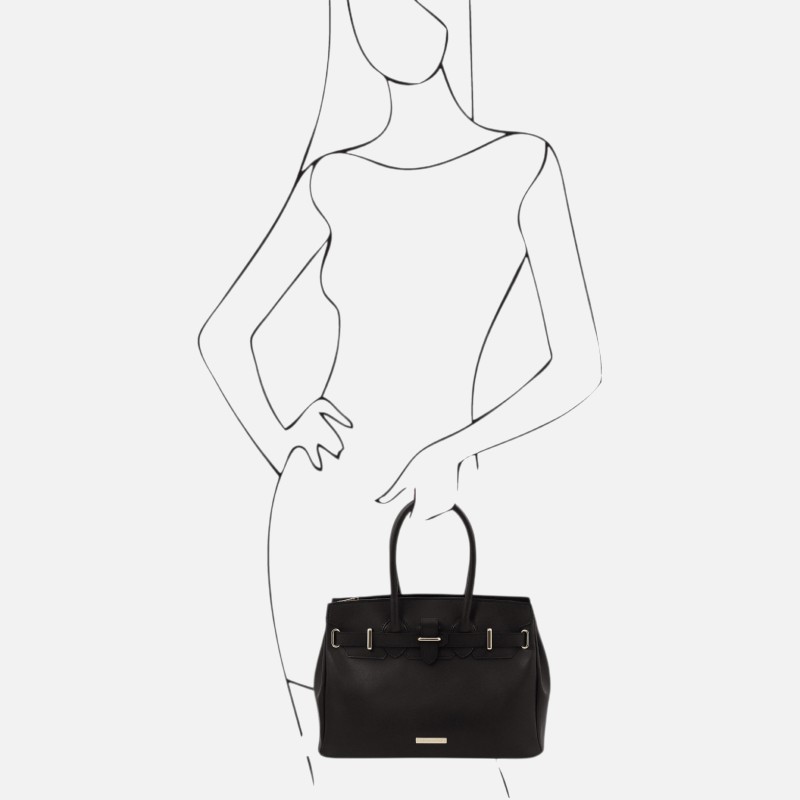 TL Bag Leather handbag - Μαύρο - Image 7