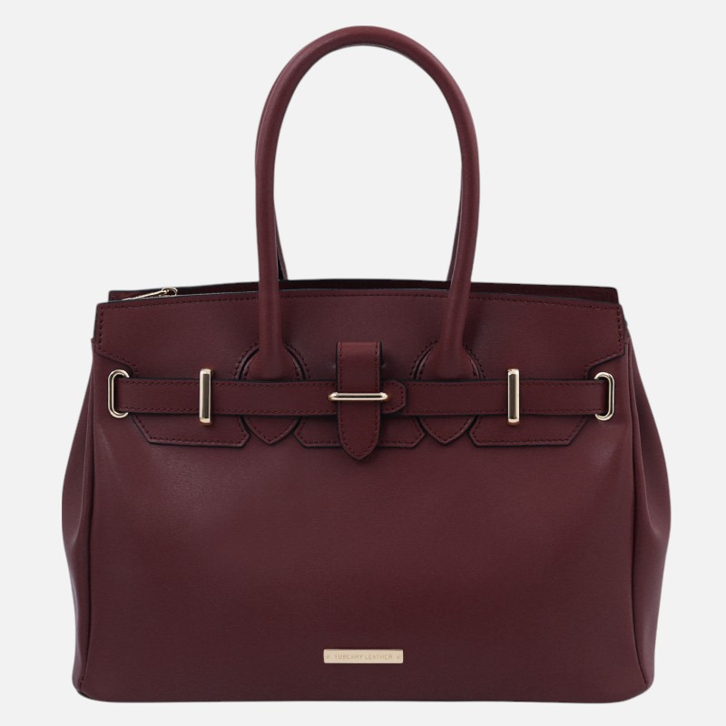 TL Bag Leather handbag - Μπορντώ