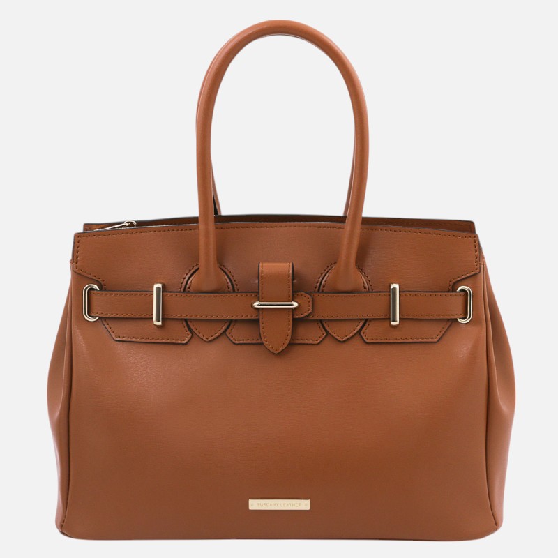 TL Bag Leather handbag - Κονιάκ