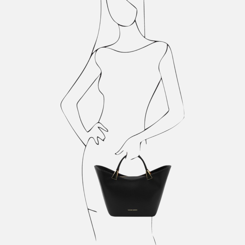 TL Bag Leather handbag - Μαύρο - Image 7