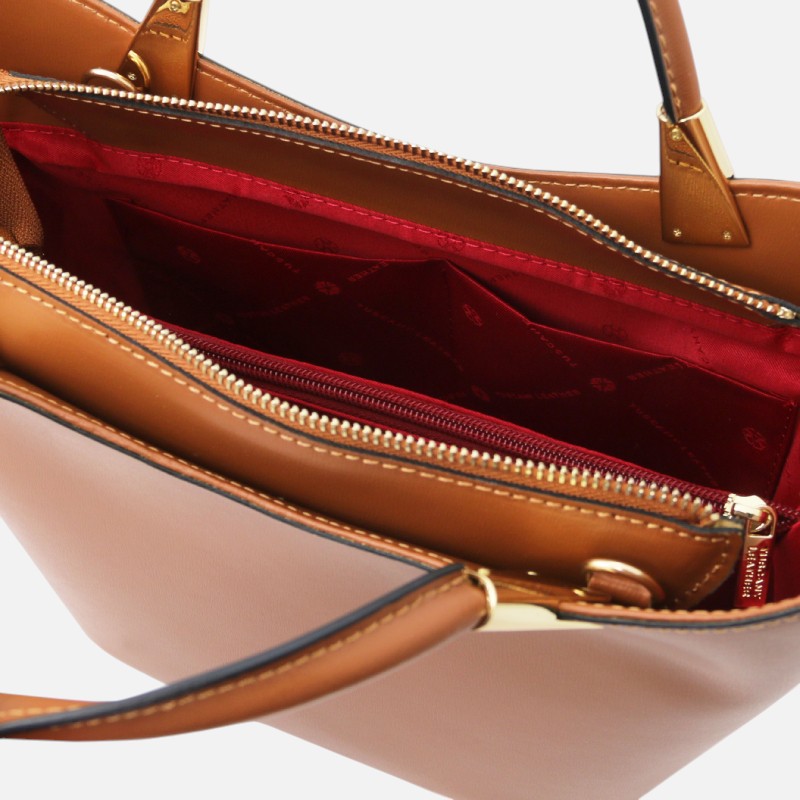 TL Bag Leather handbag - Κονιάκ - Image 3