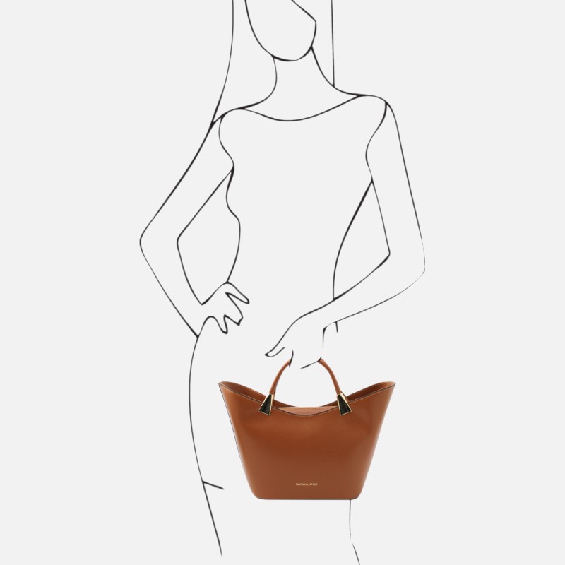 TL Bag Leather handbag - Κονιάκ - Image 7
