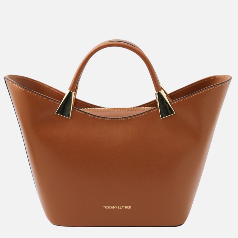 TL Bag Leather handbag - Κονιάκ